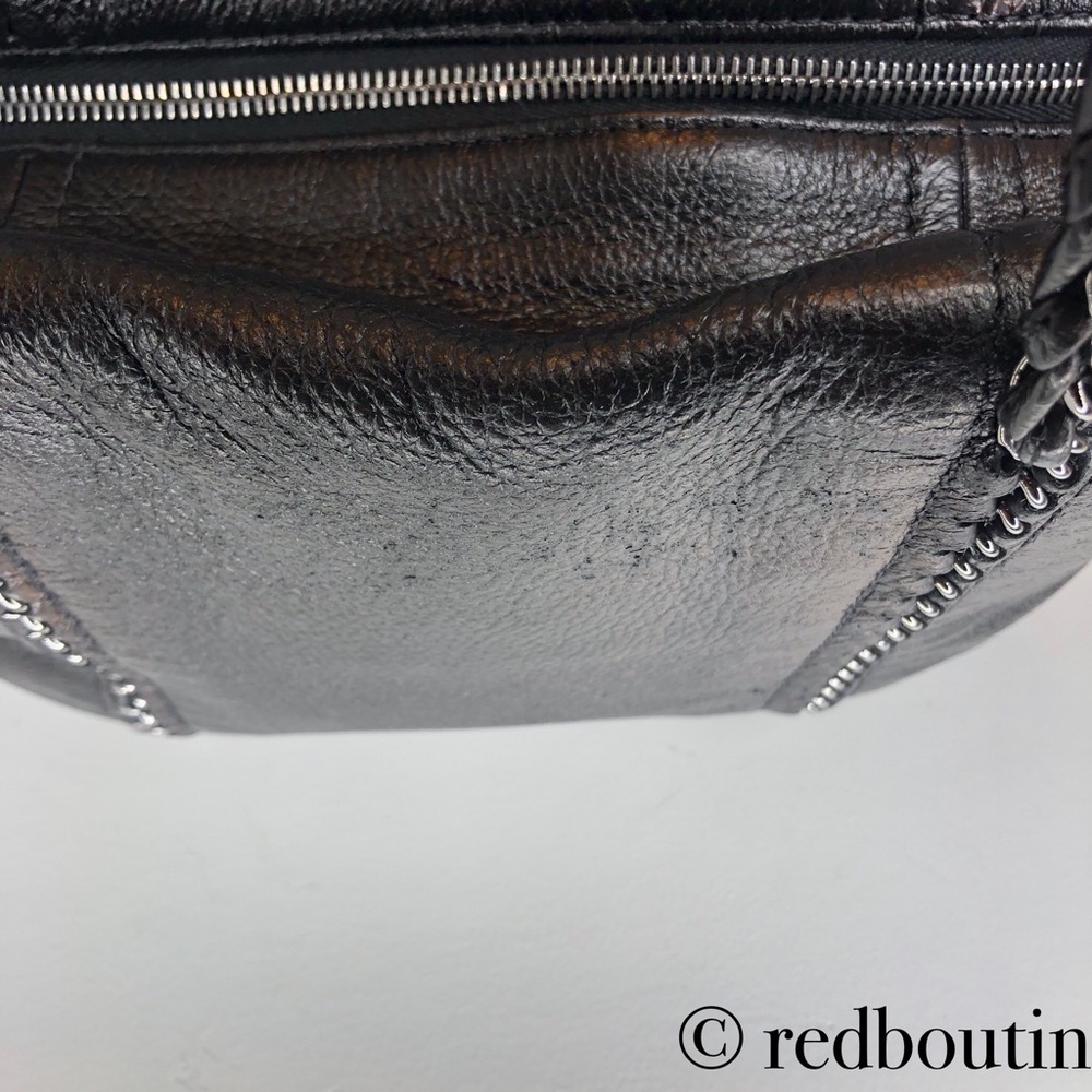 ♥️SOLDLuxe Ligne CC Chain Tote Black Shoulder Bag - Picture 6 of 8